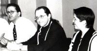 De gauche à droite : Patrick Ducher, Christian et Anne-Marie Delattre, lors de l’assemblée générale (photo de Luis Alonso).