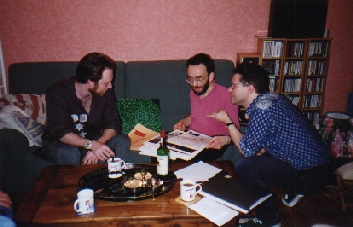 The mighty pen brothers. From left to right : Philippe Cottarel, Jean-Michel Philibert and Patrick Ducher (photo : Pamela Ducher)