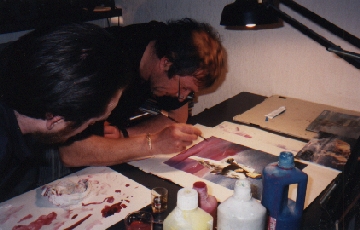 A cover's story: Christian Brantonne at work, Paris, February 1997 (photo: Christine Hallais)